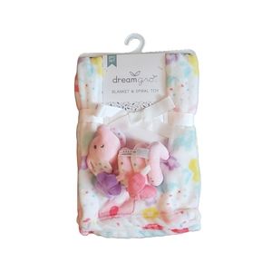 Baby blanket and spiral toy